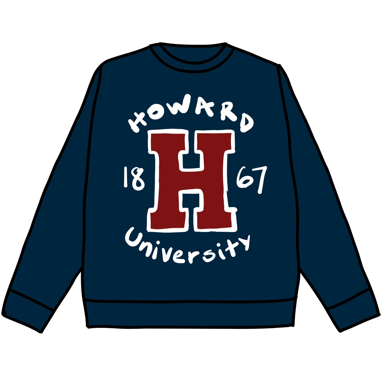 HOWARD 1867 Puffy Crewneck